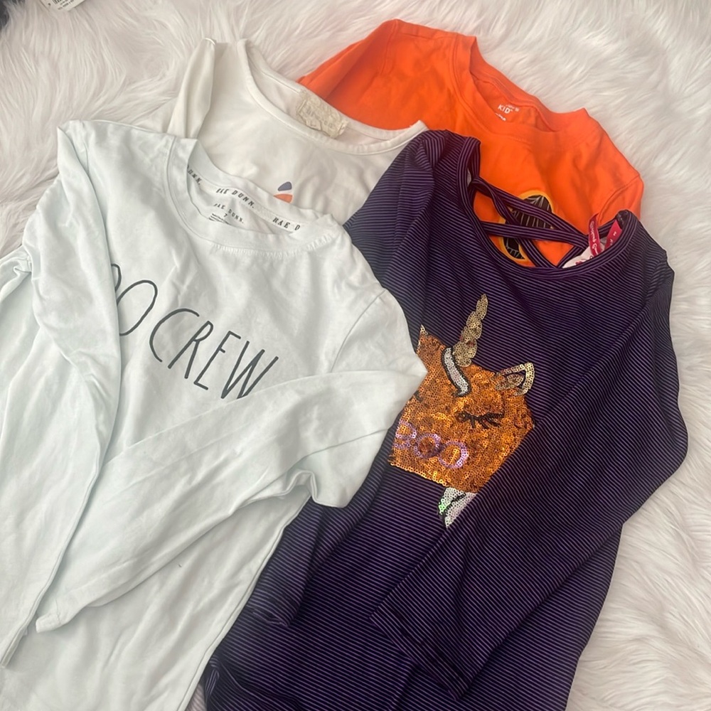 Halloween bundle 🎃 4 long sleeve shirts - size 7